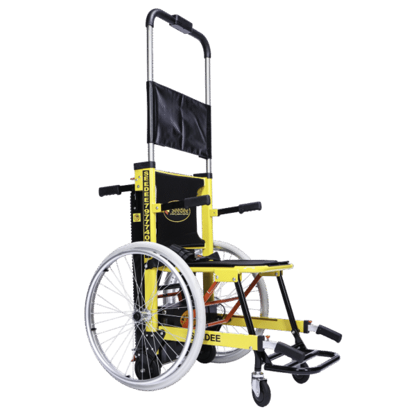 Battery operated wheelchair for stairs climbing stairs with attachable wheels